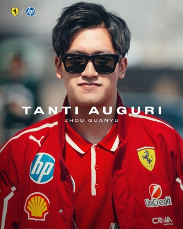 ag九游会亚洲真人第一品牌周冠宇近期前往法拉利总部，深度参与多维度模拟器测试项目